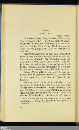 Bonn 1904-1907