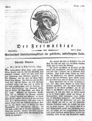 Nro. 112, Donnerstag, den 6. Juny 1811