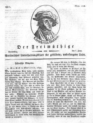 Nro. 112, Donnerstag, den 6. Juny 1811