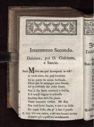 Intermezzo Secondo. = Zweytes Zwischen-Spiel.