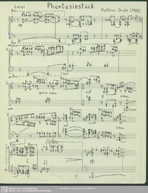 Phantasiestück : (1988)