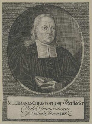 Bildnis des Iohannes Christophorus Gerstäcker