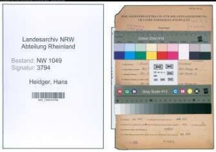 Entnazifizierung Hans Heidger , geb. 01.01.1902 (Buchhalter)