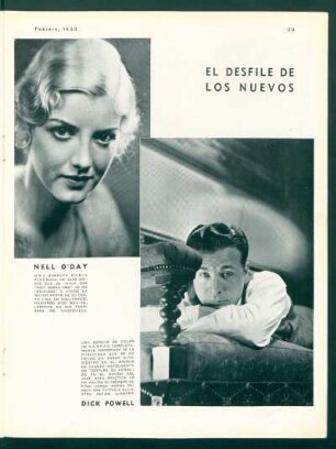 El desfile de los nuevos - Nell O'Day y Dick Powell