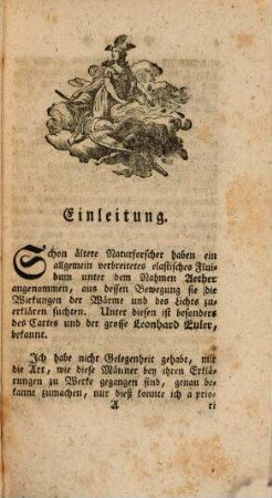 Entwurf einer neuen Theorie der anziehenden Kräfte, des Ethers, der Wärme und des Lichts