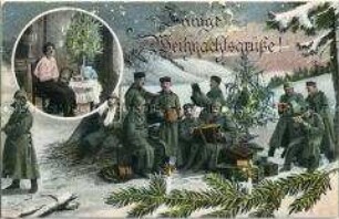 Weihnachtskarte aus dem 1. Weltkrieg