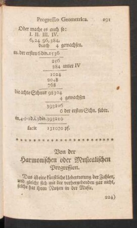 Von der Harmonischen oder Musicalischen Progression