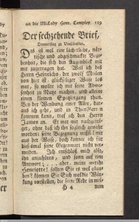 Der sechzehende Brief