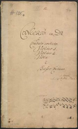 Konzerte; cemb, strings, bc; d-Moll; BWV 1052