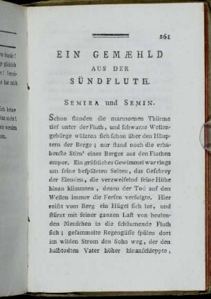 Ein Gemæhld Aus Der Sündfluth.