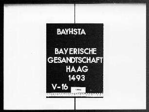Briefe an die bayerische Gesandtschaft von de Lalande