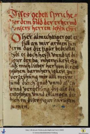 [1r - 7r] Christusgebete.
