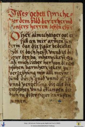 [1r - 7r] Christusgebete.