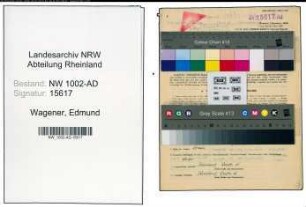 Entnazifizierung Edmund Wagener, geb. 06.01.1905 (Bademeister)