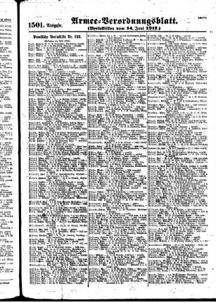 1501.Ausgabe. Donnerstag, 14. Juni 1917