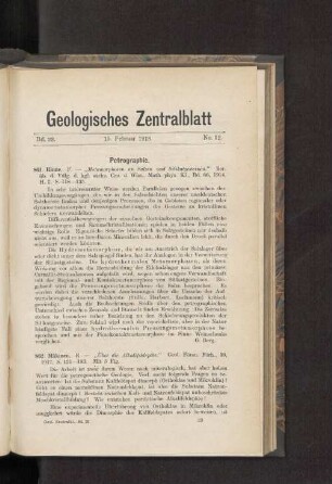 15. Februar 1918. No. 12.