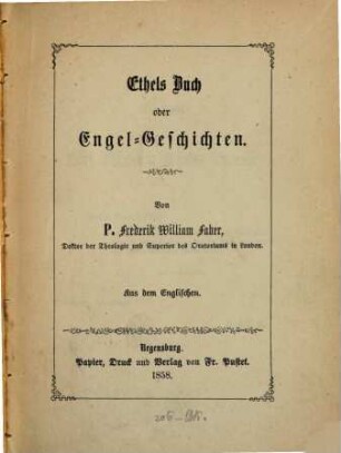 Ethels Buch oder Engel-Geschichten