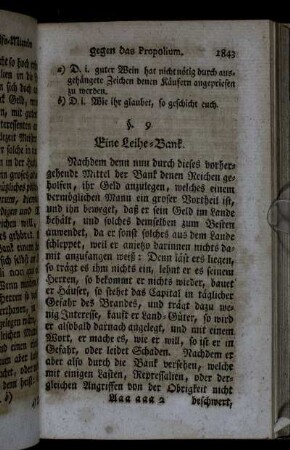 Eine Leihe-Bank.