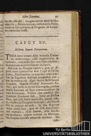 Caput XIV. Historia Regum Trojanorum.