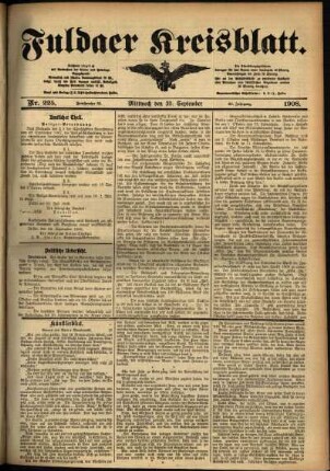 Ausgabe vom Mittwoch, den 30. September 1908.