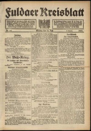 Ausgabe vom Montag, den 16. Juli 1917.