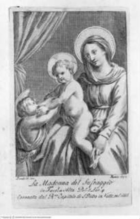 Raccolta delle Immagini della Beatissima Vergine ..., 3. Band, Tafel S. 135: Santa Maria del Suffraggio