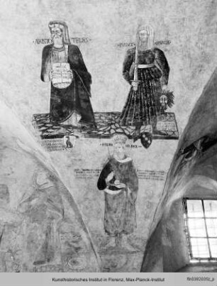 Dekoration der Nordwand und der nördlichen Gewölbezwickel - Dekoration der Nordwand und der nördlichen Gewölbezwickel