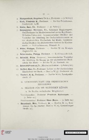 II. Genossenschaft der ordentlichen Mitglieder