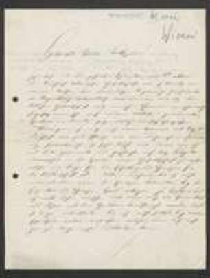 Brief von Ludwig von Welden an Regensburgische Botanische Gesellschaft