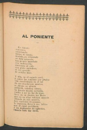 Al poniente