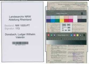 Entnazifizierung Ludger Wilhelm Valentin Donsbach , geb. 26.02.1897 (Postschaffner)