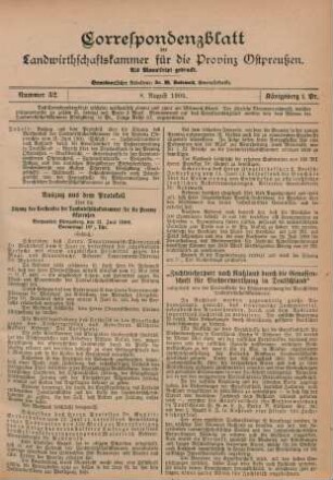 Nummer 32. 8. August 1900.