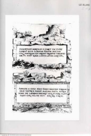 Monumenta clarorum doctrina praecipuè ..., Tafel 4: Grabruinen in Rom