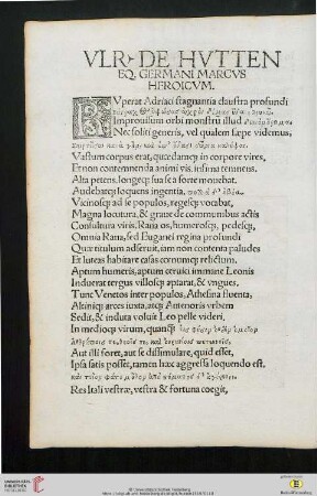 Eq. Germani Marcvs Heroicvm