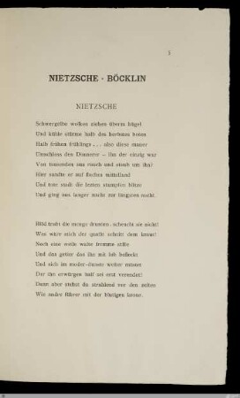 Nietzsche, Böcklin
