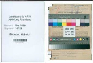 Entnazifizierung Heinrich Eikoetter , geb. 19.05.1893 (Schlosser)
