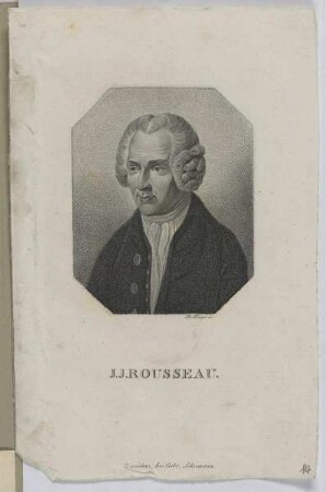 Bildnis des J. J. Rousseau