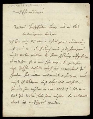 Brief von Anton Brunsen an Friedrich Lucae