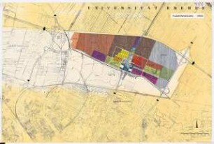 Universität Bremen: Lageplan, 1:5000