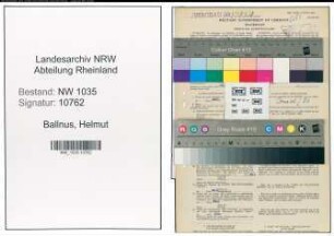Entnazifizierung Helmut Ballnus , geb. 11.11.1902 (Steiger)