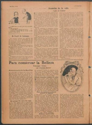 Para conservar la belleza : Consejos útiles.