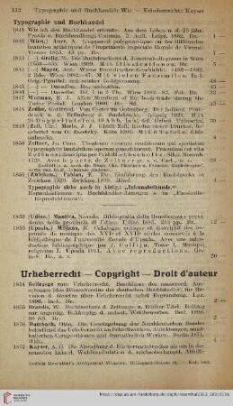 Urheberrecht (Nr. 1854 - 1866)