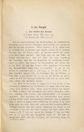 Studien zu Vergil und Horaz