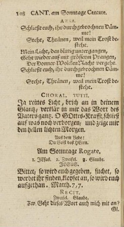 Am Sonntage Rogate.