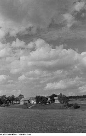 Blick auf ein Dorf
