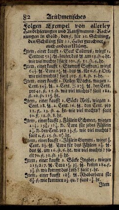 Exempel von allerley Handthierungen und Kauffmanns-Rechnungen ... - Von Vergleichung und Vortheil der Wechsel?
