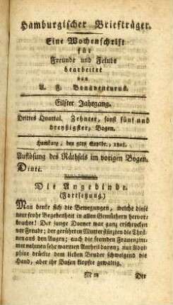Zehnter, sonst fünf und dreyßigster, Bogen