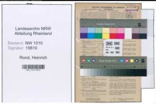 Entnazifizierung Heinrich Rond , geb. 25.04.1894 (Schwimmeister)
