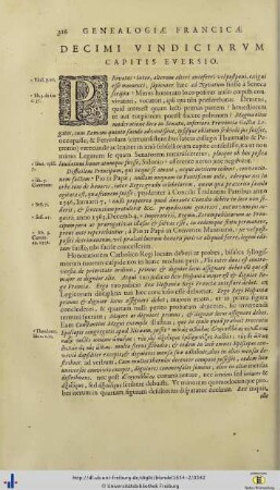 Decimi Vindiciarum Capitis Eversio.