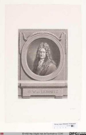 Bildnis Gottfried Wilhelm Leibniz